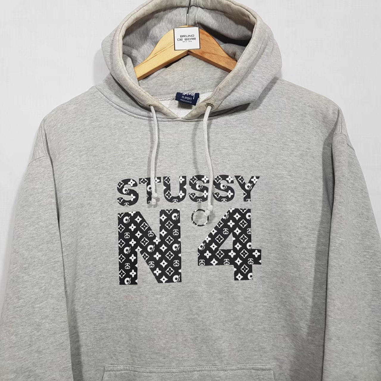 90's Stussy LV monogram crewneck sweatshirt (L)