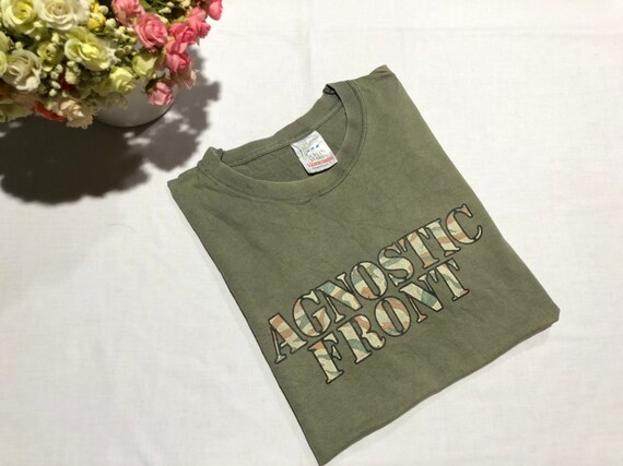 Vintage 90's Agnostic Front shirt Oi Punk Tee Har