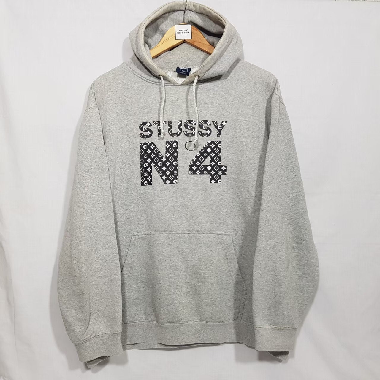 Vintage Stussy LV Louis Vuitton Monogram N4 Hoodie -  Ireland