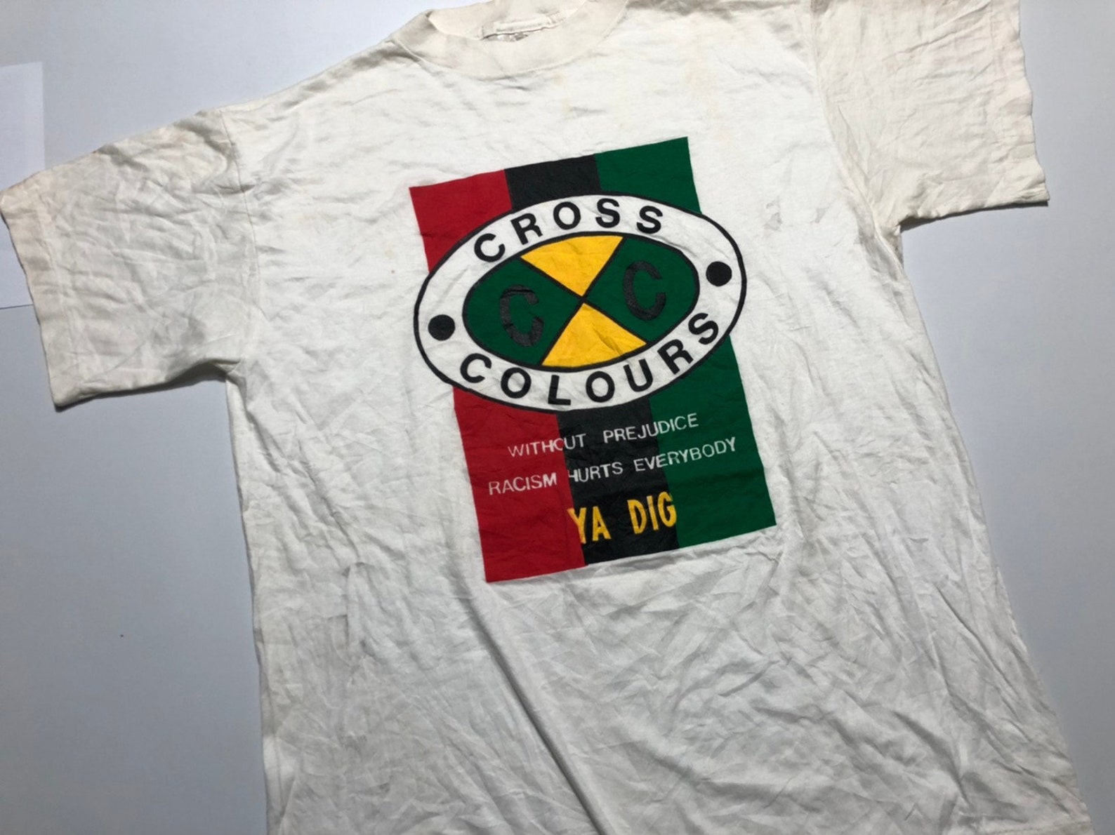 Vintage 90's CROSS COLOURS YADIG Shirt Big Logo | Etsy