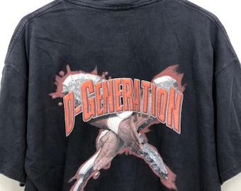 Vtg 1998 WWF D-generation-x Barcode T-shirt Black XL 90s Vtg 1998 WWF D-generation-x Barcode T-shirt Black XL 90s