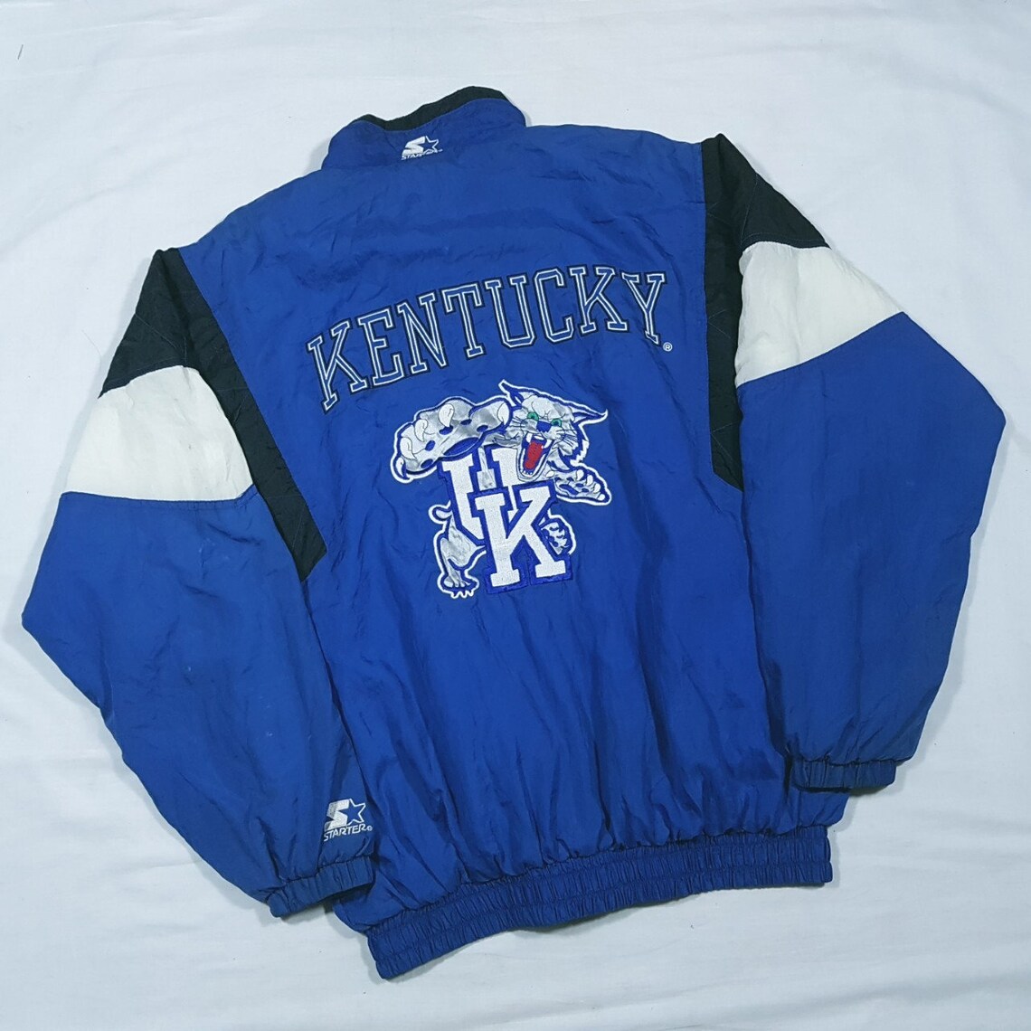 Vintage 90's Starter Kentucky Wildcats Jacket Big Logo Etsy