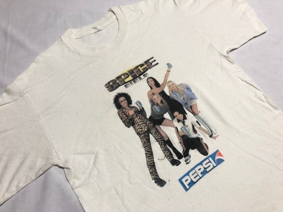 Vintage 90's Spice Girls Shirt Promo Pepsi Screen