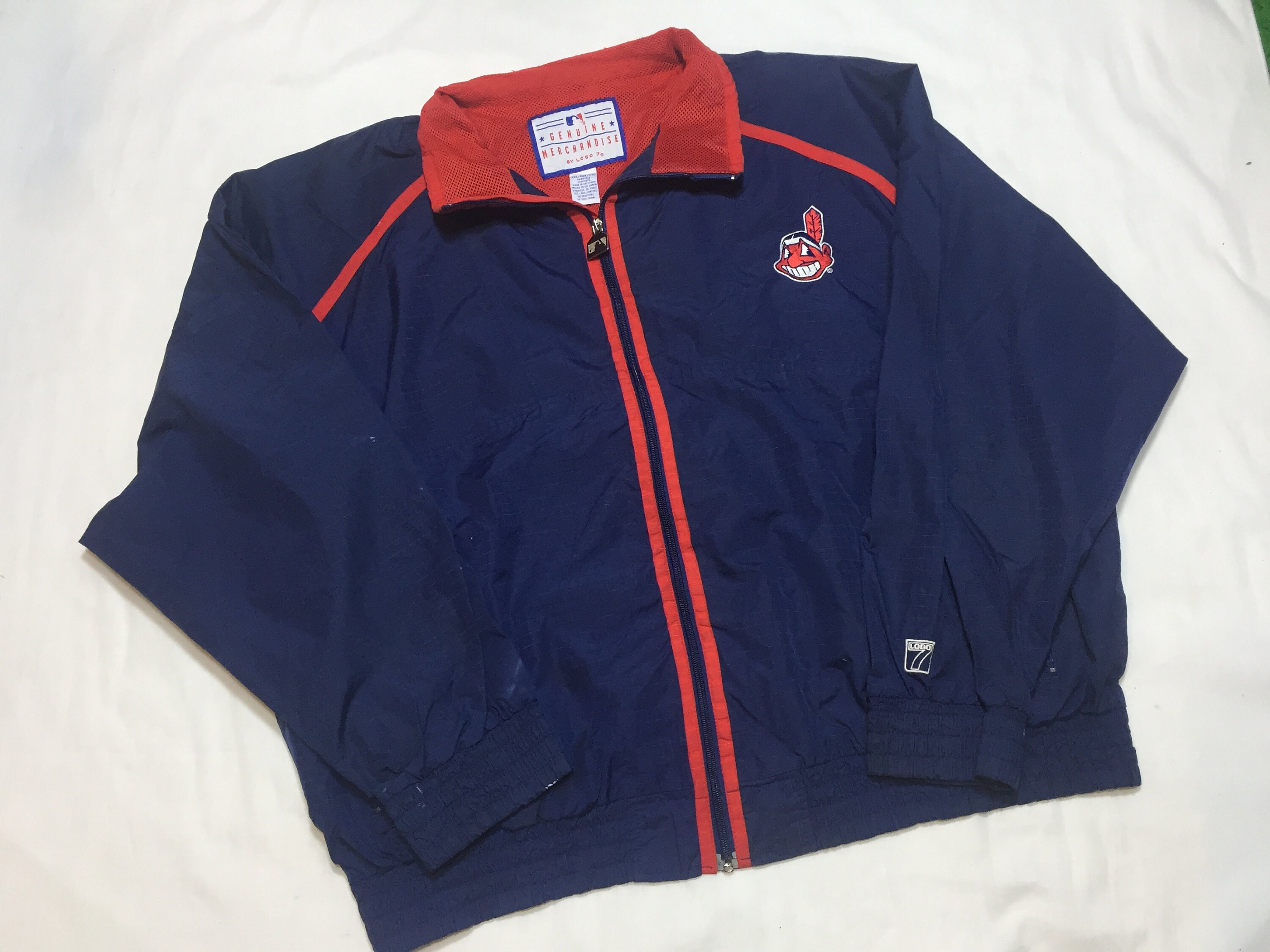 Vintage 90's Cleveland Indians Jacket Logo7 - Etsy