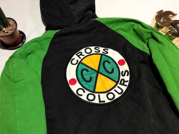 Vintage 90's Cross Colours Heavy Jacket Multi Colo