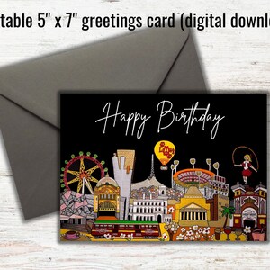 Melbourne 1, VIC - Cartão de aniversário digital para download