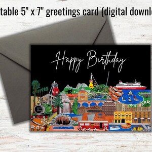 Tasmânia, Austrália - Cartão de Aniversário Digital para Download