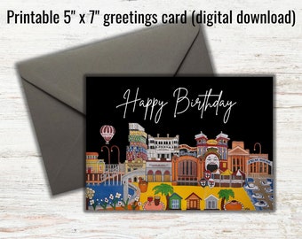 St Kilda, VIC - Birthday Card Digital Downloadable