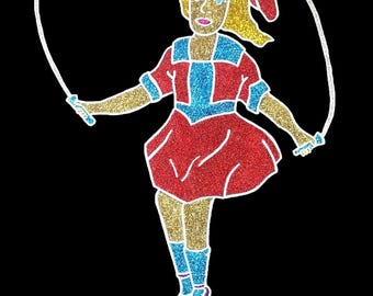 Skipping Girl Vinegar Sign - A3 art print, Richmond VIC