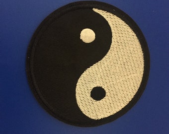 Écusson tai-chi, écusson brodé Yin Yang, écusson Yinyang à repasser à coudre