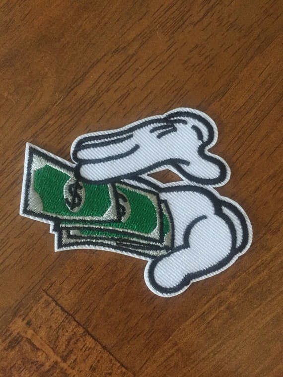 Dollar Patch Money Embroidered Iron On Patch Money Counting Money Patch Funny Patch - 