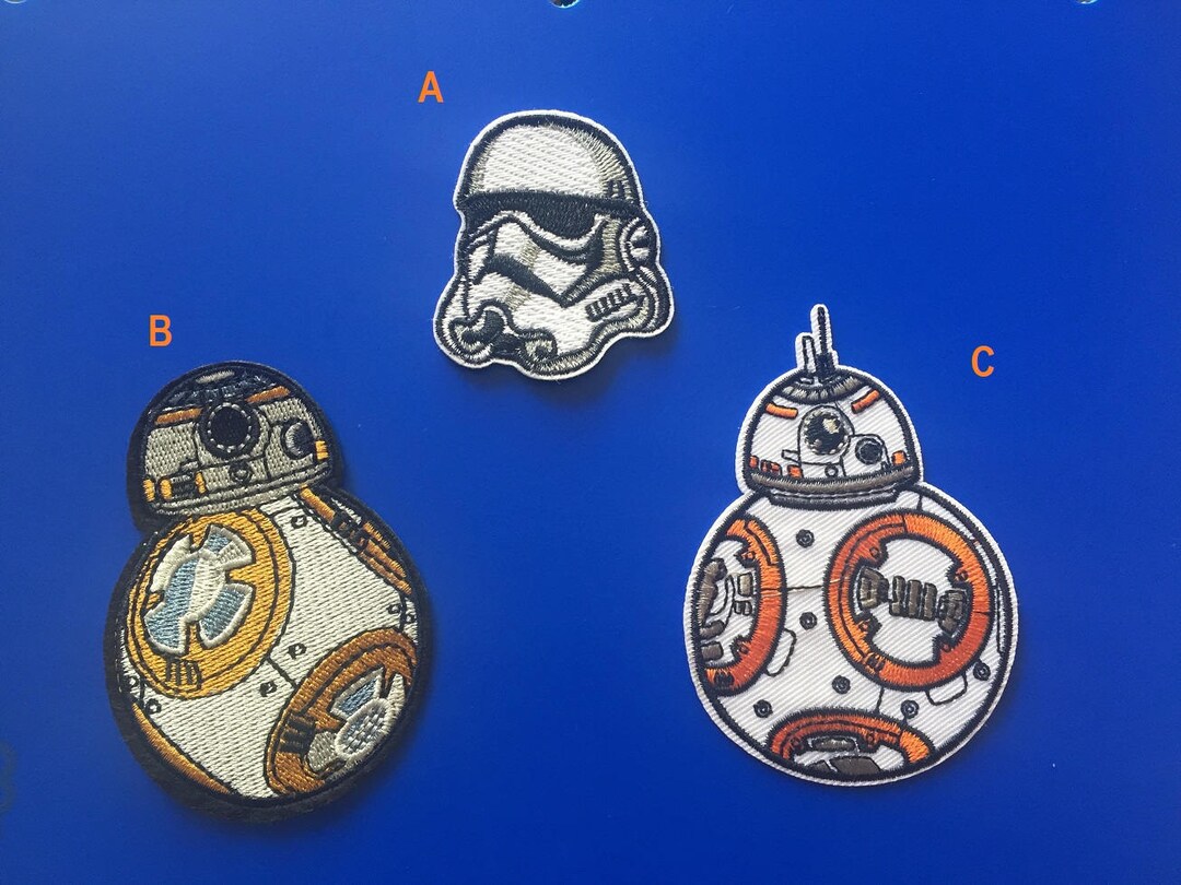 Star Wars Iron on Patch, Star Wars Patch, BB8 Patch, Storm Trooper ...