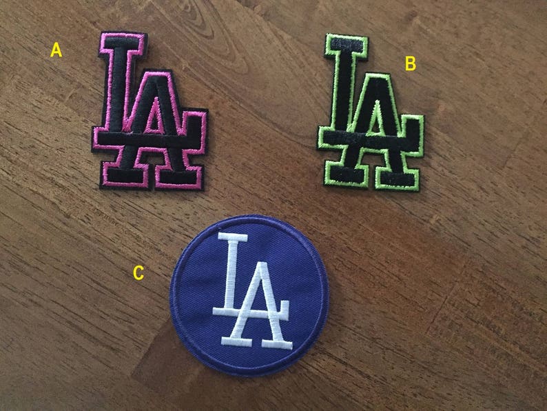 Los Angeles Dodgers Blanc Baseball Sport Brodé Patch Logo Iron /& à coudre sur