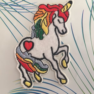 Einhorn bestickt Eisen auf Patch, Einhorn Nähen Patch, Pferd Patch