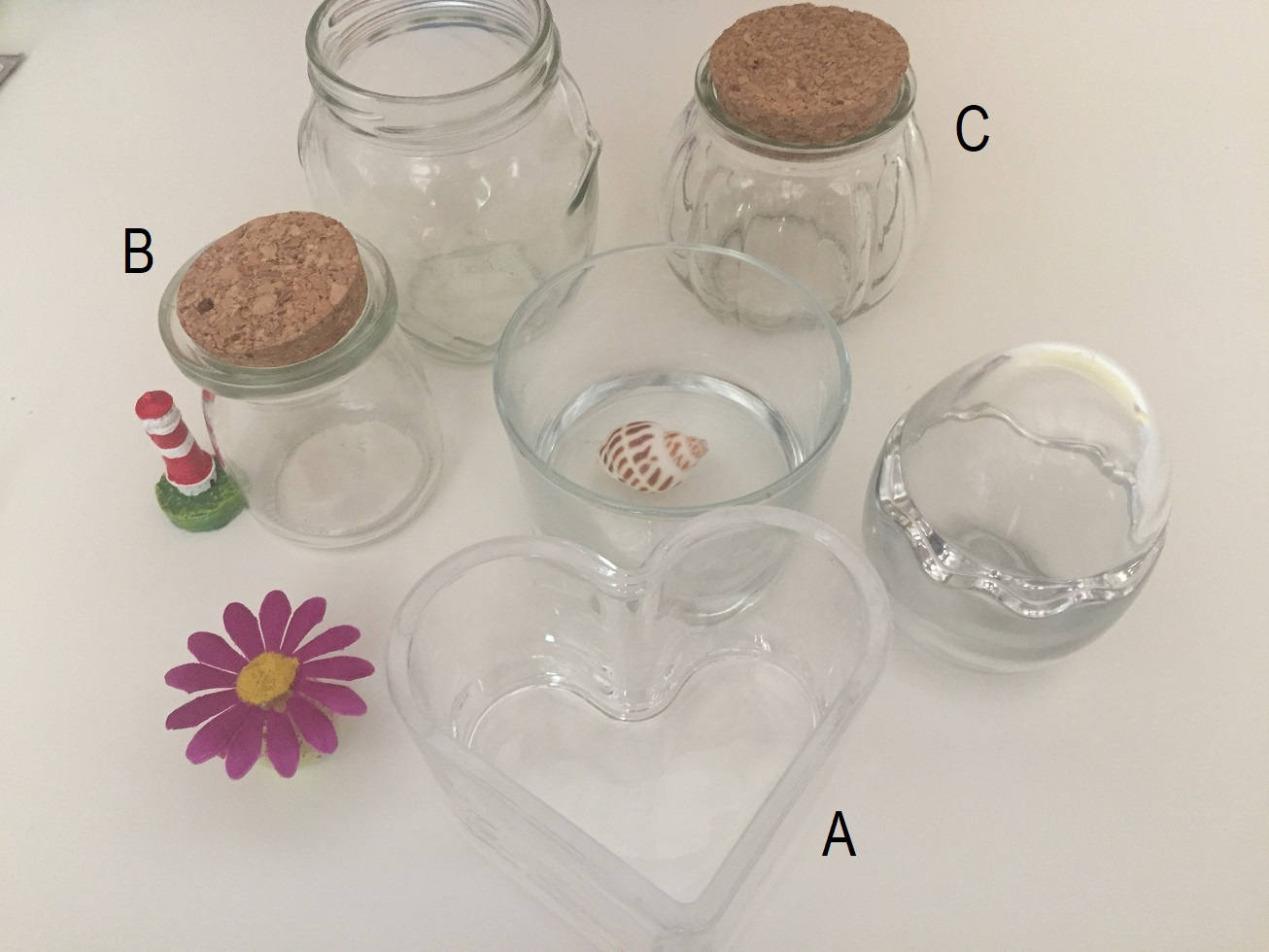 Clear Glass Containers Candle Jars Heart Shape Candle Jars Etsy