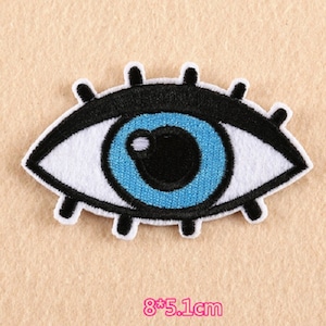 Eye Embroidered Iron On Patch, evil eye patch