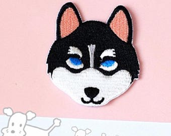 Husky Brodé fer sur patch, patch de couture de chien, patch de chien