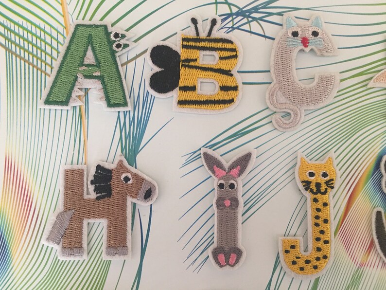 Alphabet Letters Iron on Patch Alphabet Applique 26 Letters - Etsy