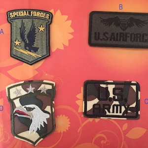 US Army Embroidered patch, eagle Iron On Patch, sewing patch, US airforce patch, Special Forces patch