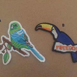 Bird iron on patch, Freedom patch, Bird patch