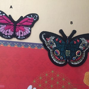 Butterfly patch, butterfly Embroidered patch, butterfly Iron On Patch