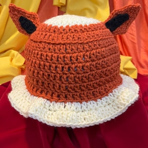 Flareon Hat - Crocheted Bucket Hat, Casual Cosplay