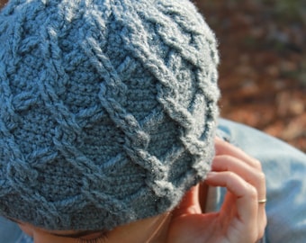 Linked Beanie | Crochet Pattern | Kay Krochets