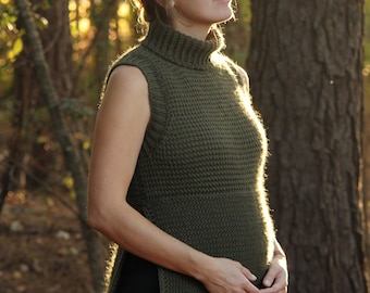 Everdeen Vest | TUNISIAN CROCHET PATTERN | Tunic | Dress