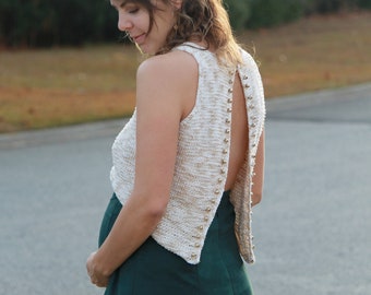 Hepburn Tank | Tunisian Crochet Pattern