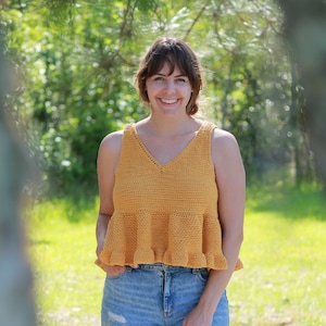 Sunrays Tank | Tunisian & traditional crochet pattern