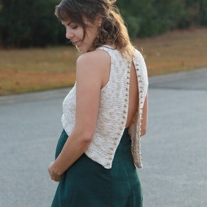 Hepburn Tank | Tunisian Crochet Pattern