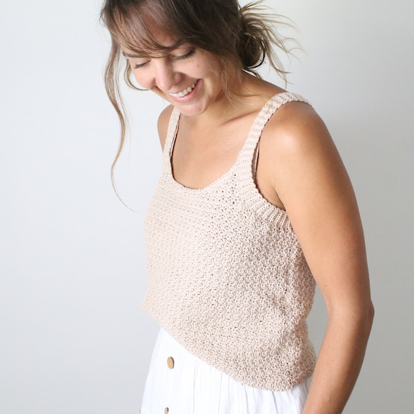 Road Trip Tank | Crochet Pattern | Scoop Neck Tank Top