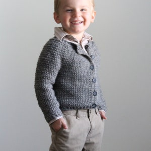 MINI Point Sal Cardigan | Tunisian Crochet Pattern | Baby & Kids Cardigan