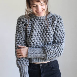 Bobblicious Sweater - Adult | CROCHET PATTERN | Bobble Stitch | Pullover