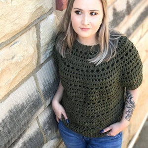 Modern Mary Pullover CROCHET PATTERN Kay Krochets image 7