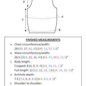 Hepburn Tank Tunisian Crochet Pattern image 7