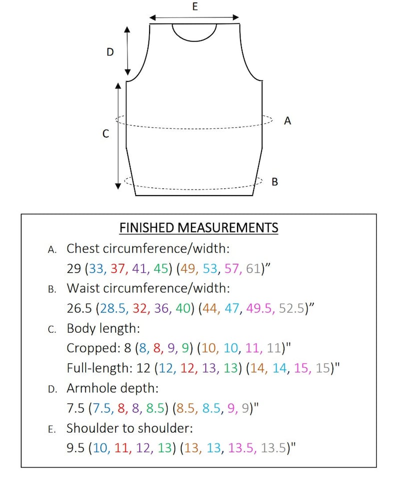 Hepburn Tank Tunisian Crochet Pattern image 7