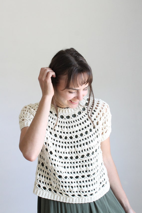 Modern Mary Pullover | CROCHET PATTERN | Kay Krochets - Etsy