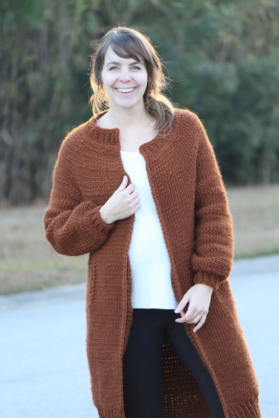 Snowcap Cardigan Tunisian Crochet 