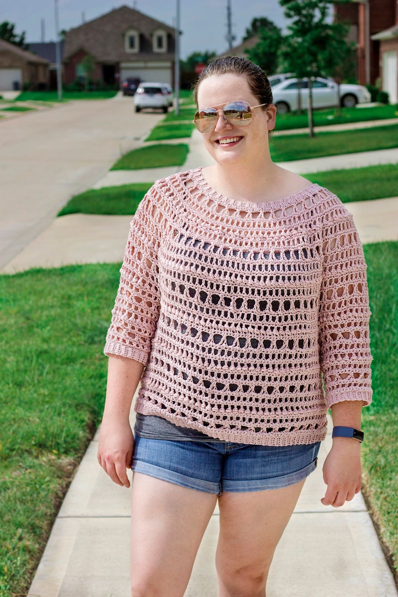 Modern Mary Pullover CROCHET PATTERN Kay Krochets image 6