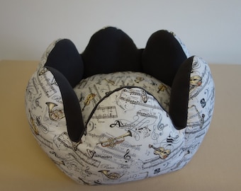 Soft sleeping basket for cats, SONATE & ANTHRACITE model in limited edition, only 1 copy available
