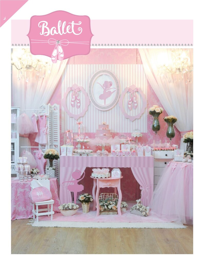 5 Pack Ballet Party Ballet Girl/'s Party Ballerina Party Guest Tablecloths Ballerina Table Decor Ballerina Birthday Ballet Birthday