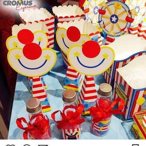 Set of 8 Circus Surprise Gift Bags - Perfect for Circus Birthday Party Favors and Carnival Decorations
