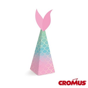 Mermaid Party Decorative Mini Cone Box - 8 Pack 1.5&quot;x 1.5&quot;x7.2&quot; First Birthday | Mermaid Birthday | Mermaid Party | Girls Birthday Party