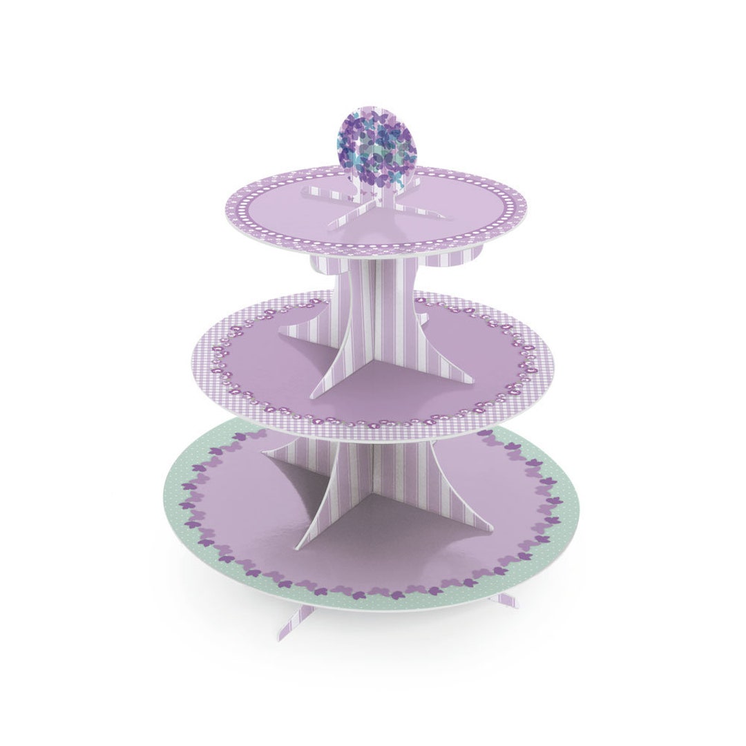 Butterfly 3-tier Sweets / Cupcake Stand - Girls Birthday Party Supplies ...