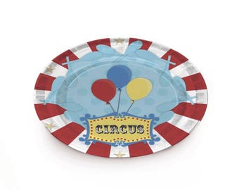 Circus Party Treat Tray | Carnival Baby Shower Decor (Set of 2)