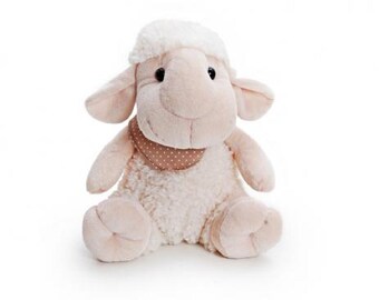 Little Lamb Stuff Animal Soft Plush - 11 inches Approx.- 1 Pc. Polyester Gender Reveal Party, Baby Shower Décor, Neutral Baby Shower