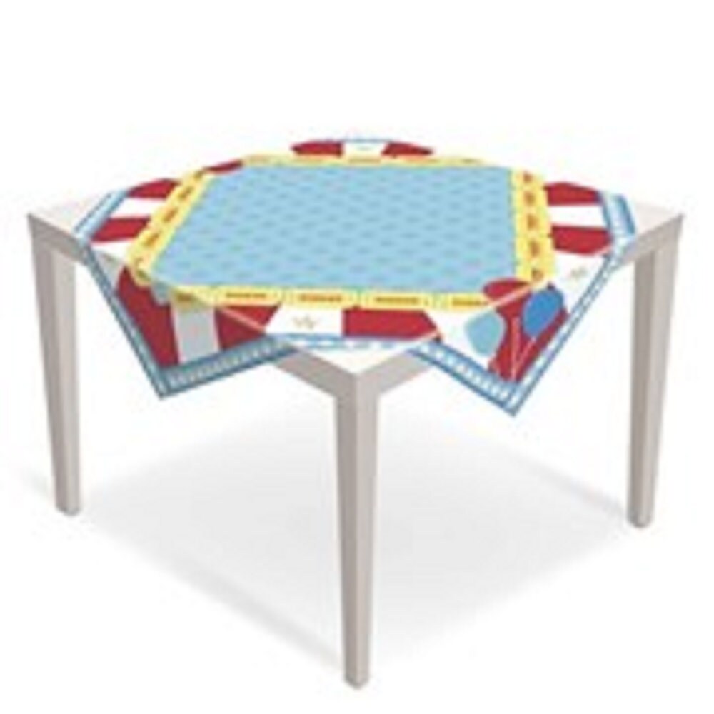 CIRCUS Guests Tablecloth 79cm x 79cm 5 PackCircus Theme Party SuppliesCircus Birthday PartyCarnival Theme DecorationsBaby