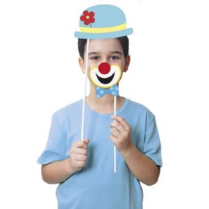 Circus Theme Party Pack | 8 Clown Accessories | Fun Carnival Decor & Party Supplies