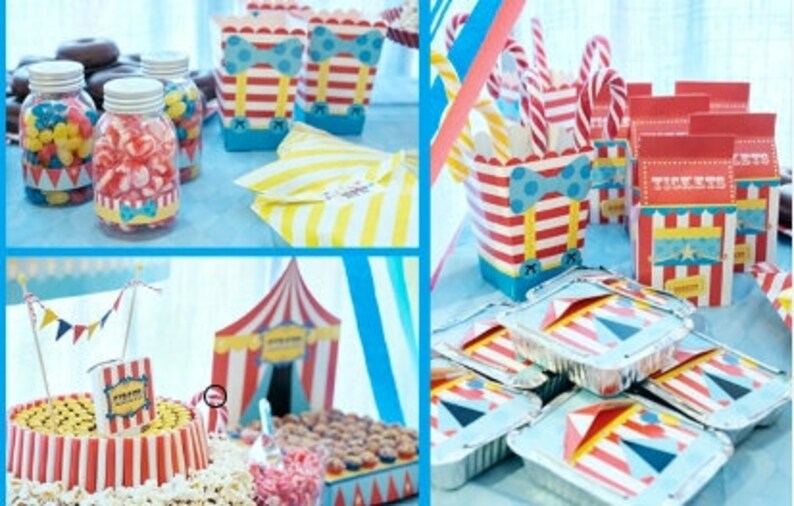 Circus Clown Pants Sweets Holders Set of 10 for Circus Theme Parties and Birthdays image 5